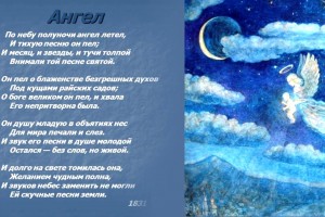 Ангелы звездами кажутся ночью...