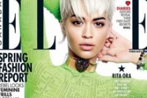 Британская певица и актриса Рита Ора снялась для февральского номера журнала ELLE.