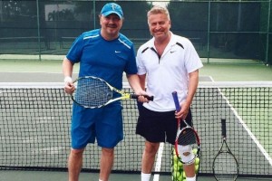Игорь Николаев сразился в теннис с Агутиным