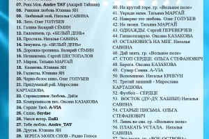 Плейлист радио "Голоса Планеты"