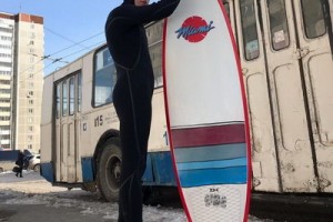 «Сансара» показала сёрфинг в снегах