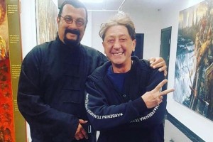 Григорий Лепс записывает песни со Стивеном Сигалом
