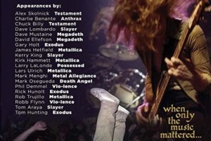 Документальный фильм 'Murder In The Front Row: The San Francisco Bay Area Thrash Metal Story' выйдет на DVD в апреле!!!!!