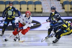 Первый матч сборной России на Чемпионате мира по хоккею с мячом в Хабаровске!