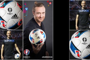 Зинедин Зидан и Дэвид Гетта представили официальный мяч чемпионата Европы по футболу 2016