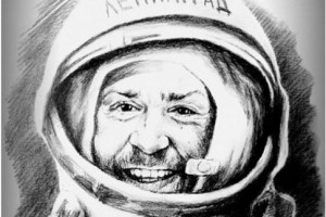 Сергей Шнуров в образе космонавта