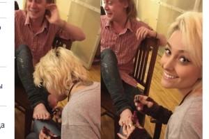 Дочь Майкла Джексона сделала педикюр Маколею Калкину