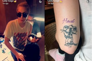 Леди Гага сделала тату в виде мышки в честь своей сестры