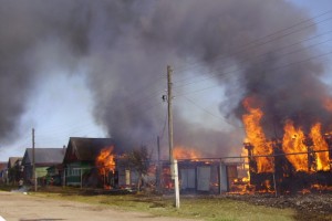 Накануне крупный пожар зафиксировали спасатели в селе Новониколаевка Ахтубинского района. 