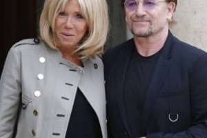 Брижит Макрон встретилась с лидером U2 Боно