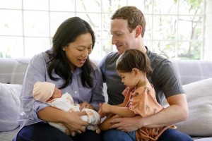 33-летний Марк Цукерберг во второй раз стал счастливым отцом