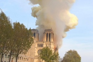 Во Франции потушили огонь в соборе Парижской Богоматери