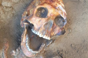 В Астраханской области нашли древний скелет с неестественно вытянутой головой