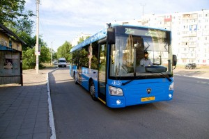 В Астрахани начали работу новые автобусы