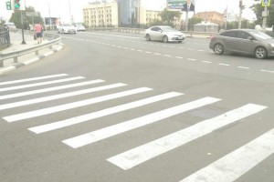 Астраханские пешеходные переходы приводят в порядок