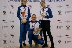 Астраханцы выиграли три медали на Кубке России по гребле-индор